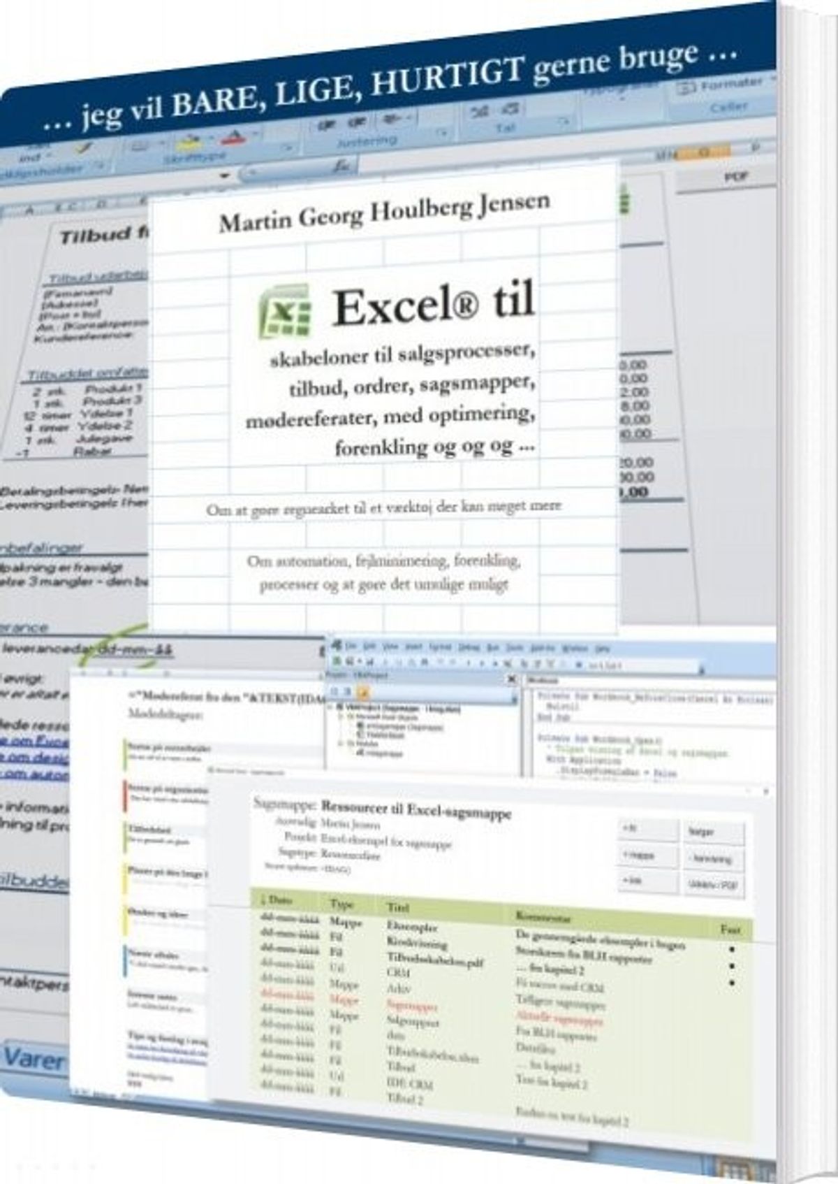 Excel Til Skabeloner - Martin Jensen - Bog