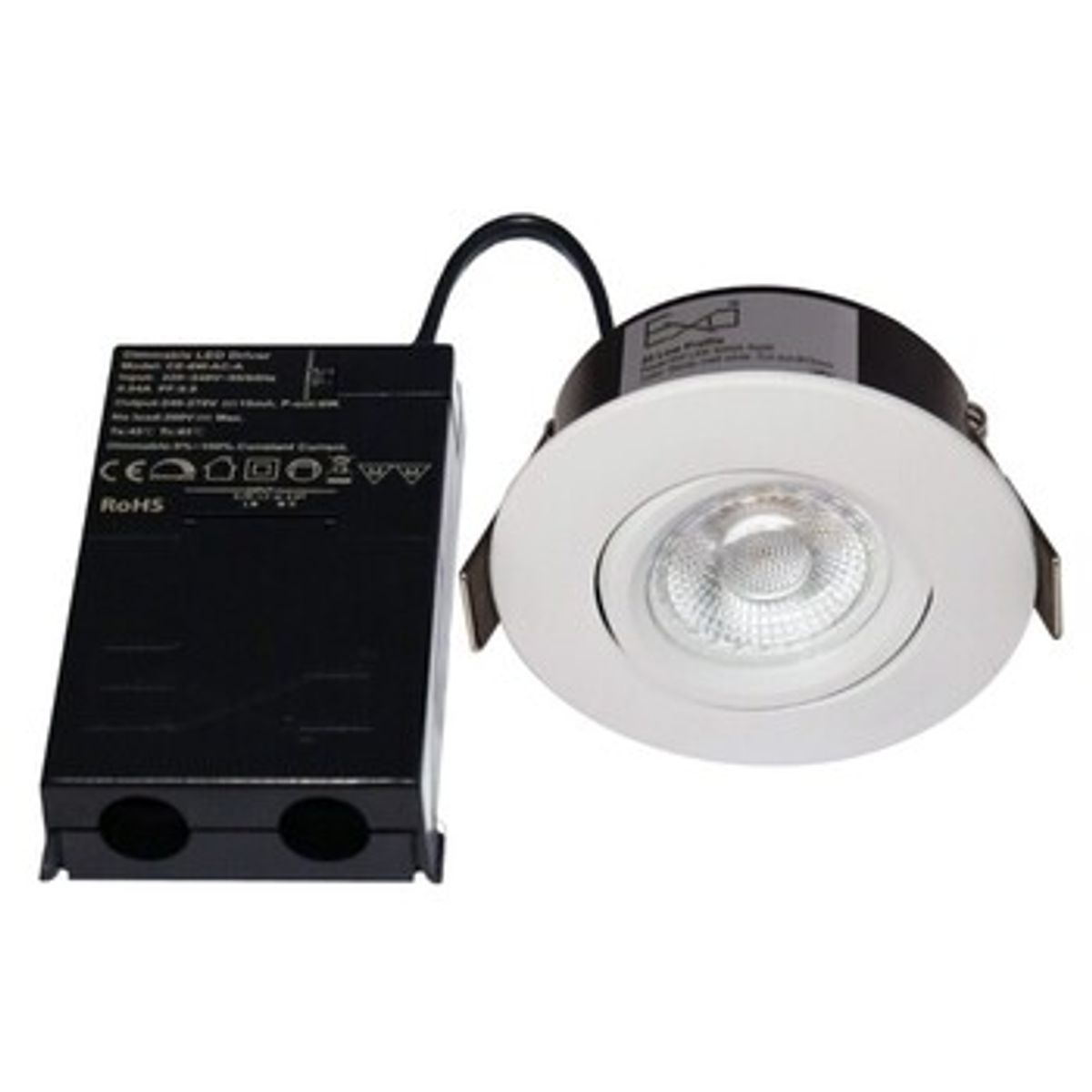 EXO 30 LOW PROFILE DIM varm Hvid 6W 320Lumen(max) 2200-3000K ø75mm