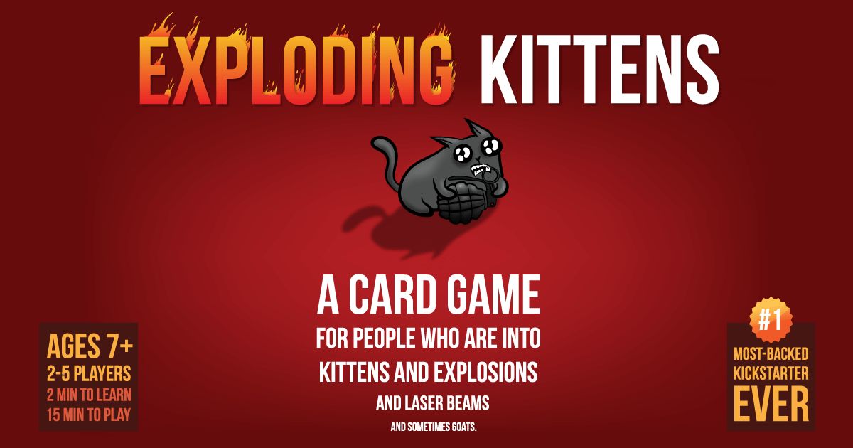 Exploding Kittens - Engelsk