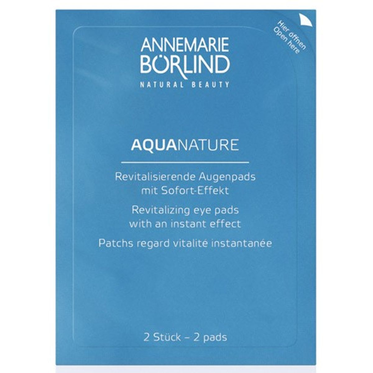 Eye pads revitalizing AquaNature - 6x2stk - Annemarie Börlind