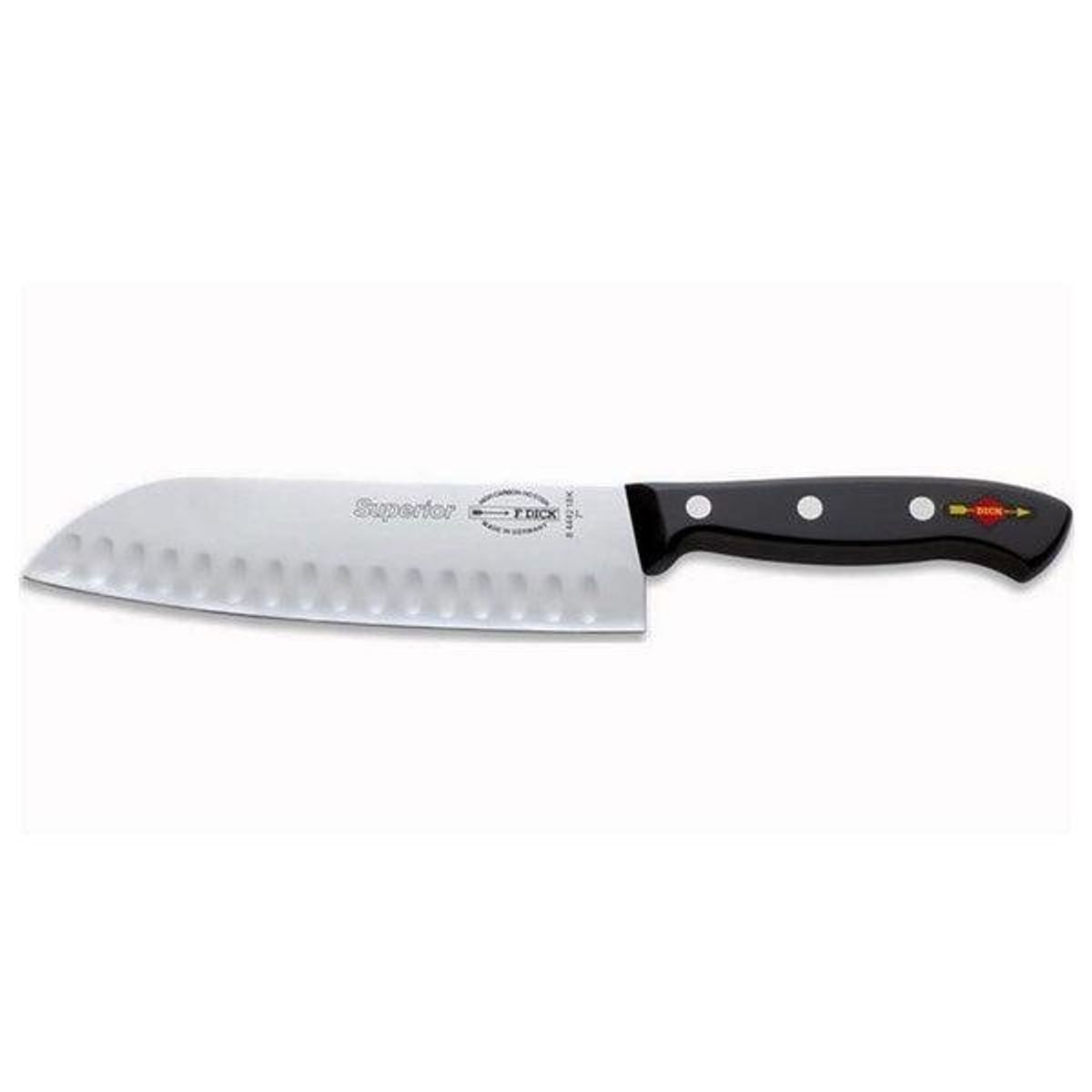 F. Dick Kokkekniv Santoku 18 cm Dick Superior - Med luftskær