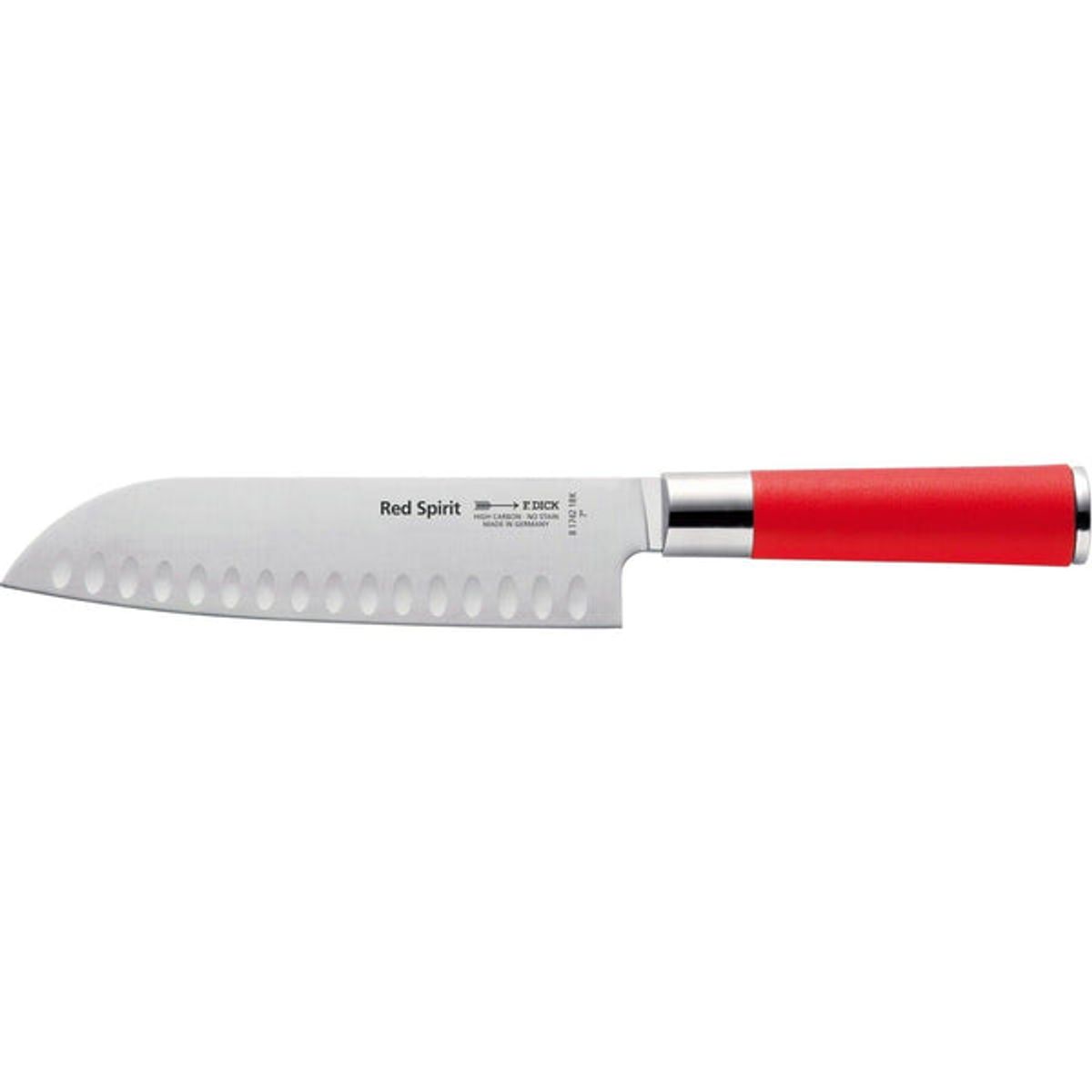 F. Dick Santoku 18 cm Dick Red Spirit - Med luftskær