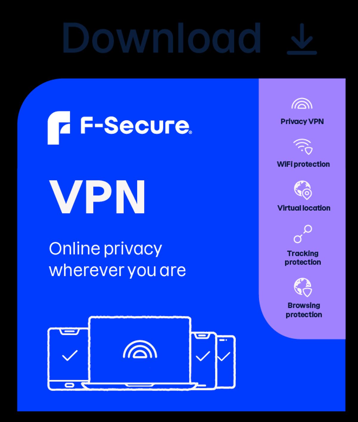 F-Secure VPN - 3 enheder / 1 år