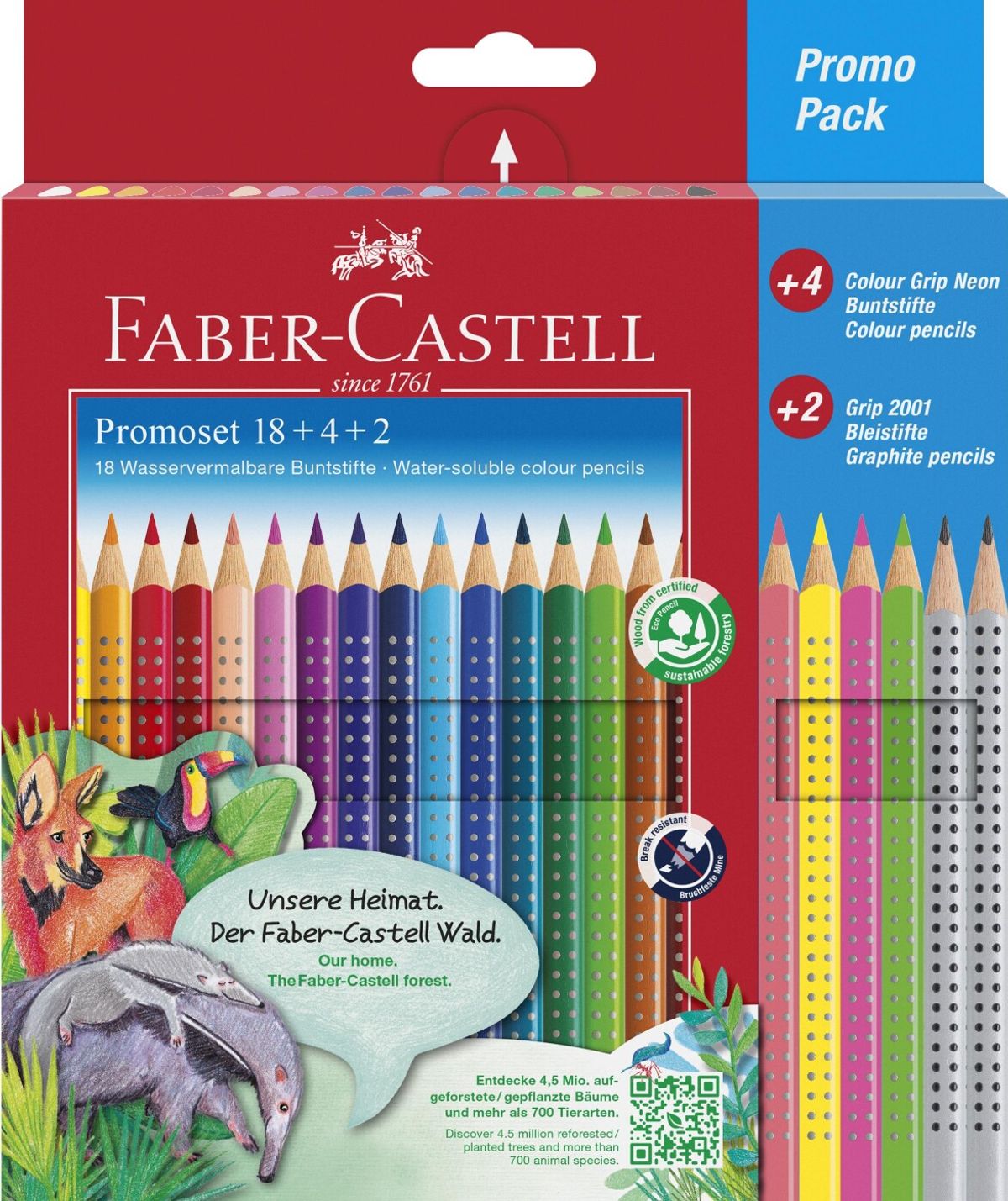 Faber-castell - Colour Grip Farveblyanter Promoset - 24 Dele