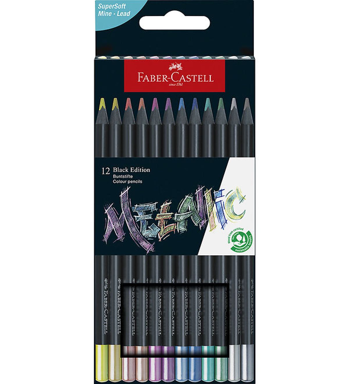 Faber-Castell Farveblyanter - 12 stk. - Metallic