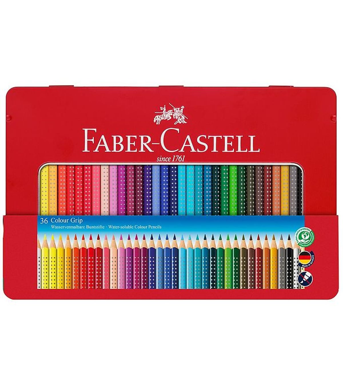 Faber-Castell Farveblyanter - Grip - Akvarel - 36 stk - Multi