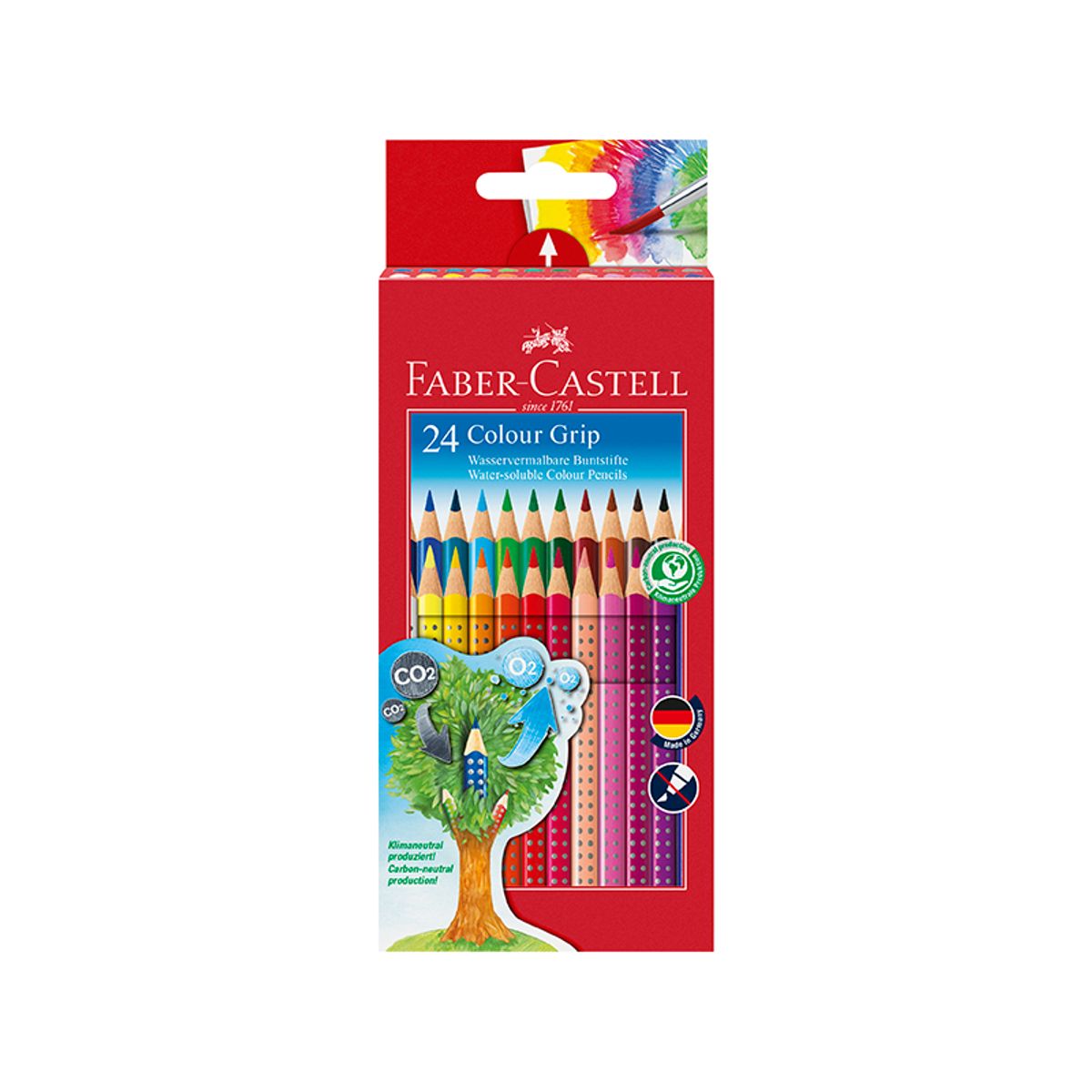 Faber-Castell GRIP 2001 Farveblyanter, 24 farver