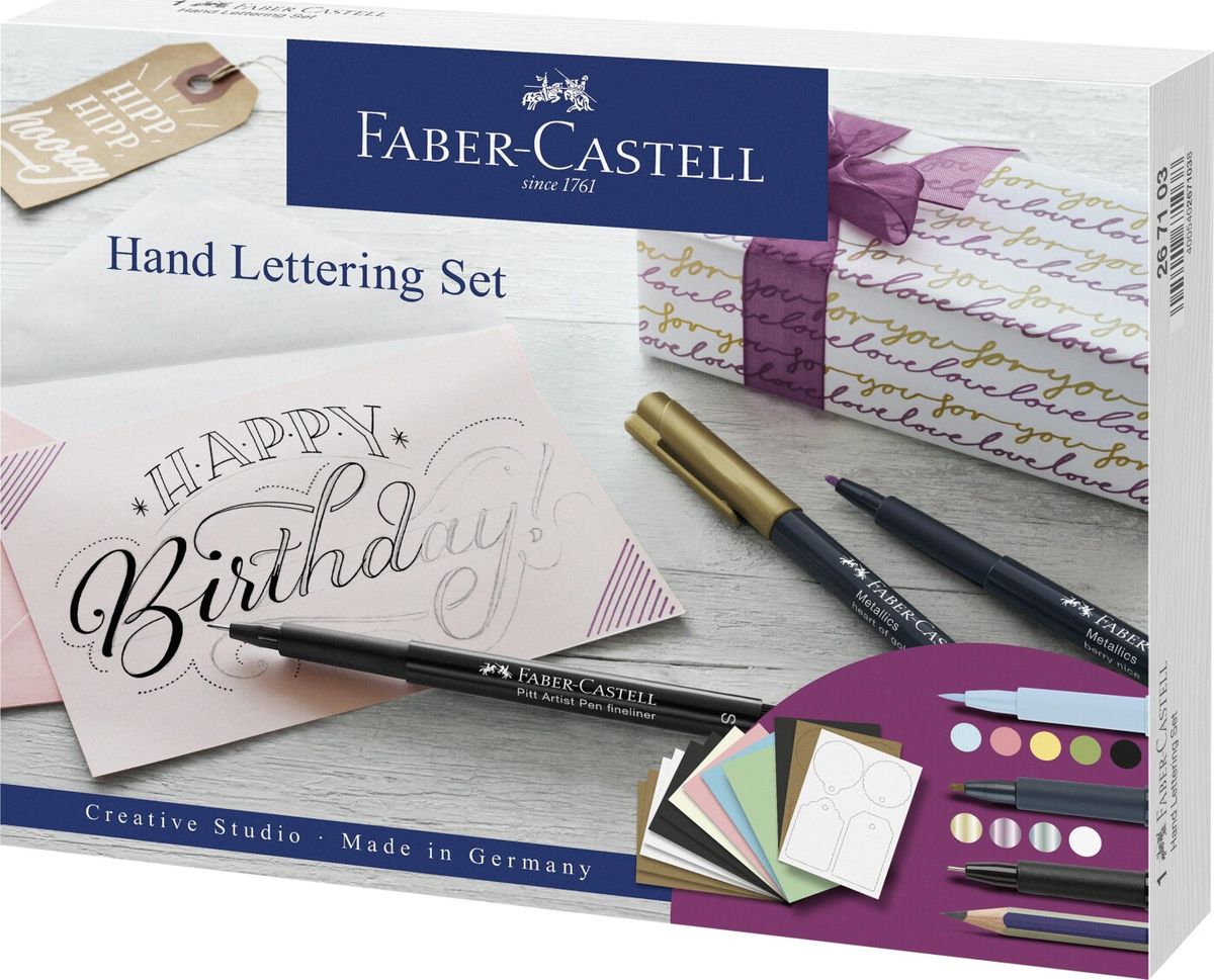 Faber-castell - Hand Lettering Set - Creative Studio - 12 Dele