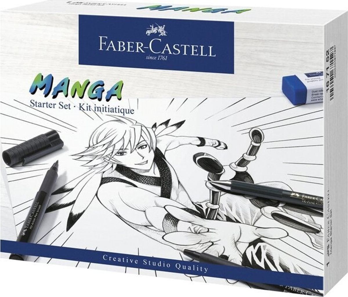 Faber-castell - Pitt Artist Pen India Ink - Manga Starter Sæt