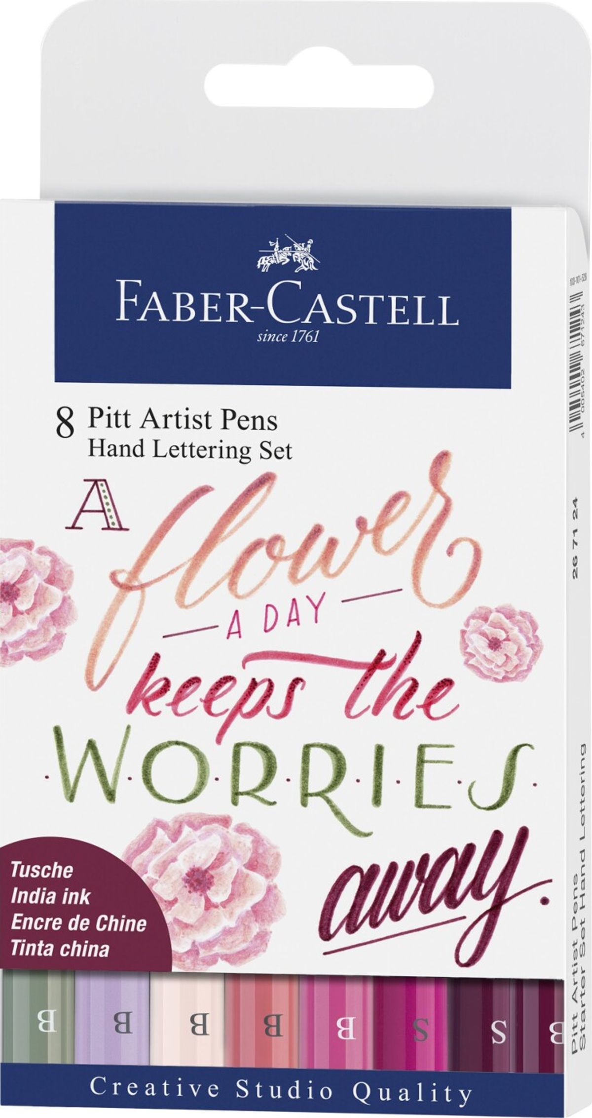 Faber-castell - Pitt Artist Pens Tusser - Hand Lettering Set - 8 Stk