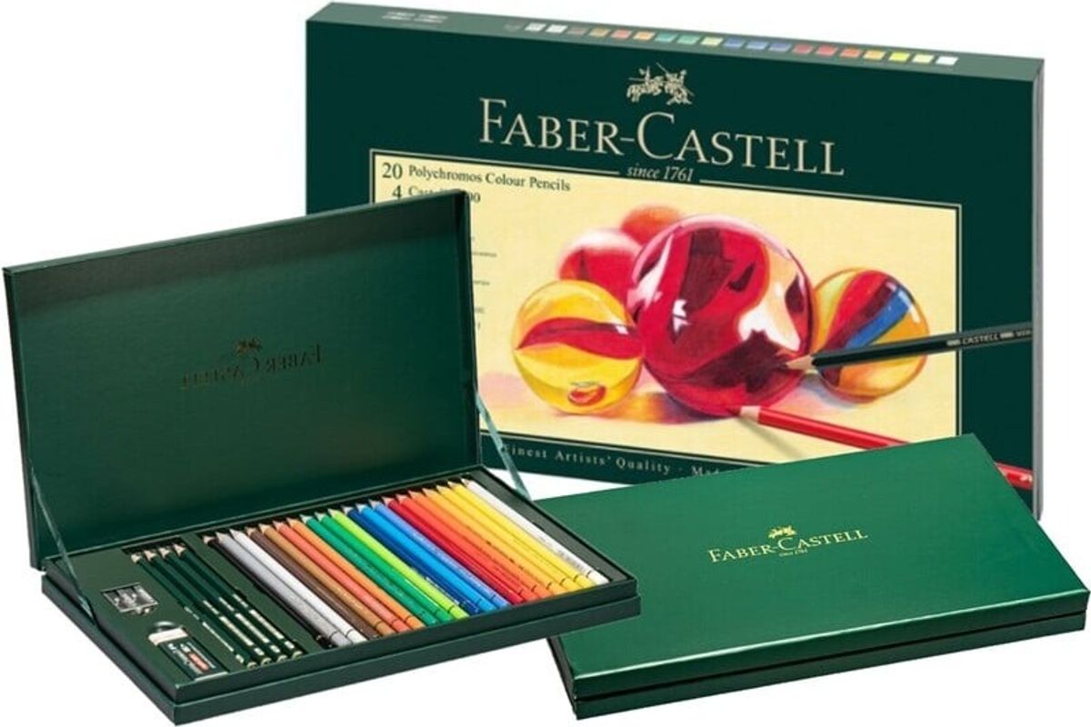 Faber-castell - Polychromos Farveblyanter Med Tilbehør - 20 Stk