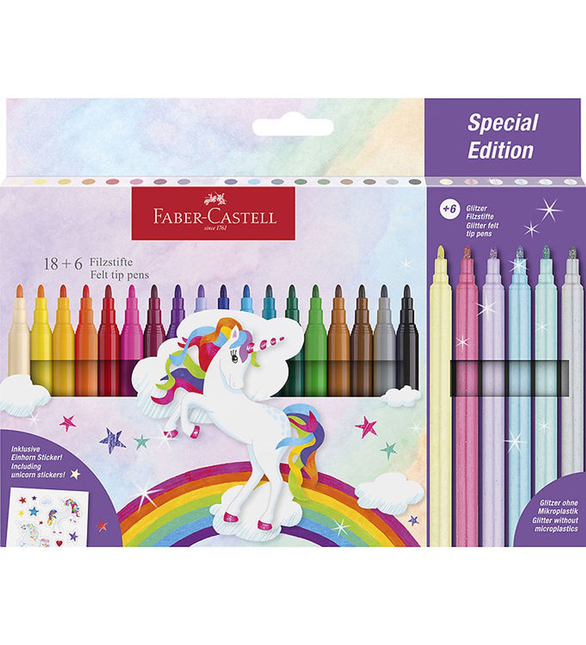 Faber-Castell Tuscher - 24 stk. - Unicorn Pastel