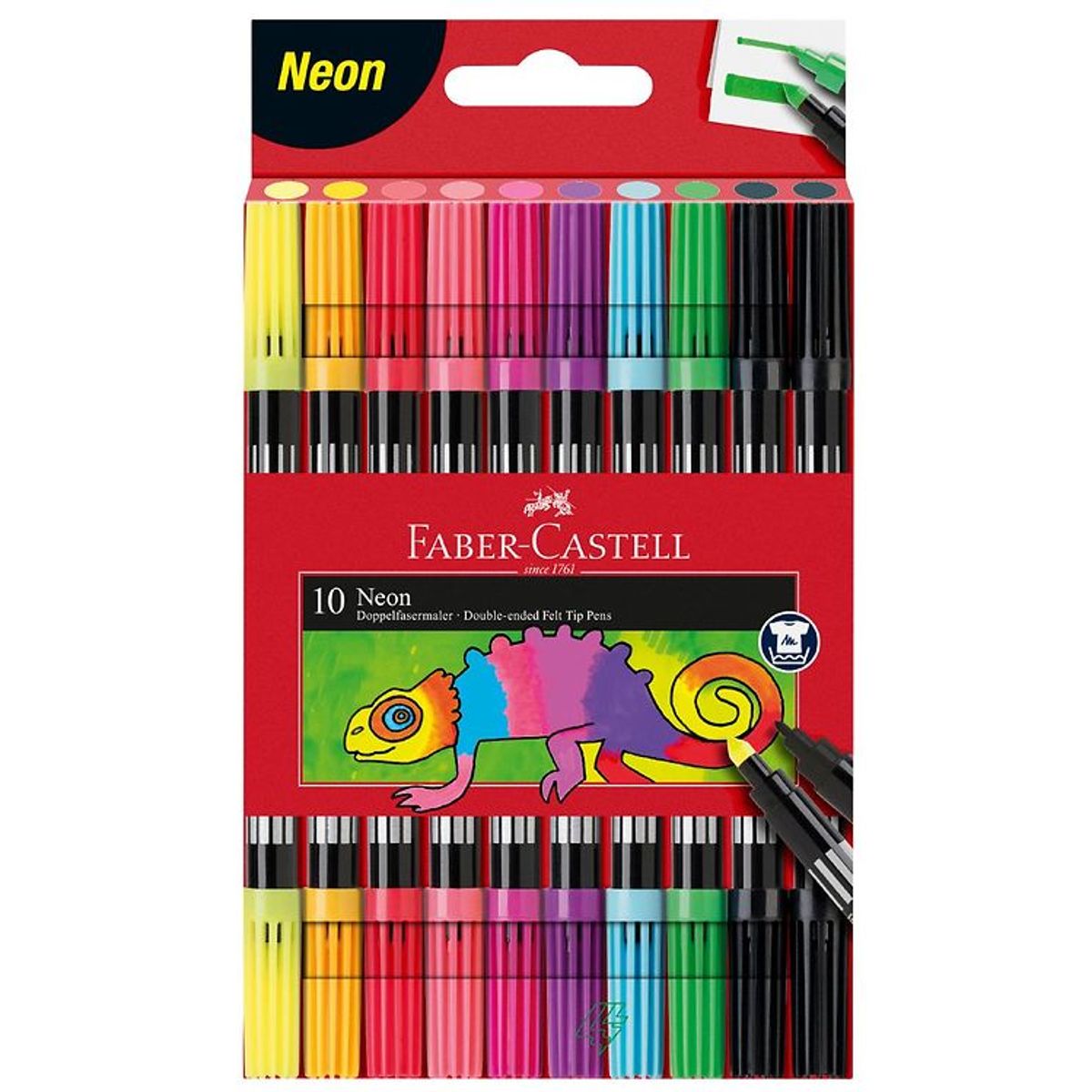 Faber-Castell Tuscher - Dobbelt Tyk/Tynd - 10 stk. - Neon