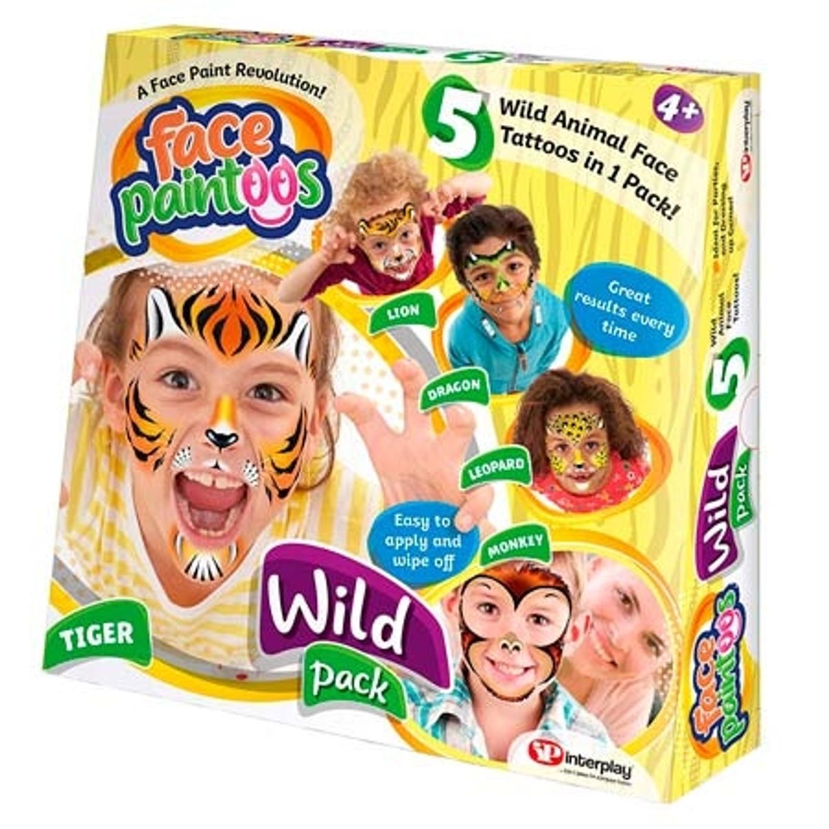 Face Paintoos Wild Pack - 5 stk