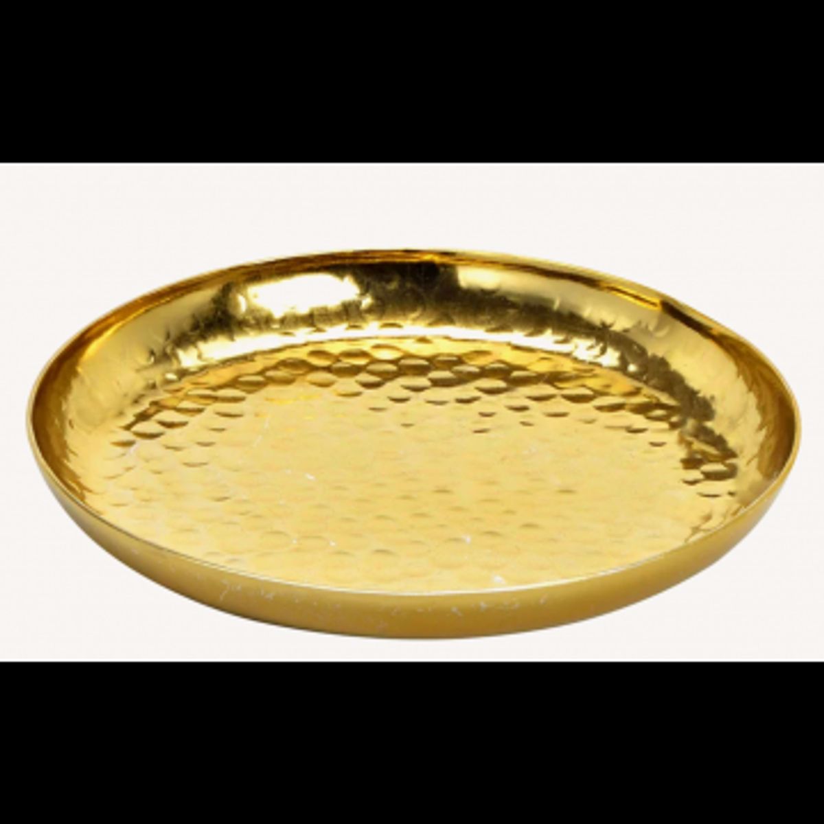 Fad rundt guld 20 cm - Bolig & Brugskunst - GodKarmaShop