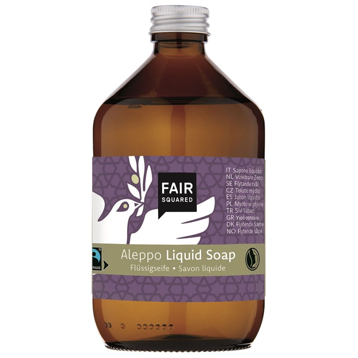 FAIR SQUARED - Khiro´s Flydende Økologisk Aleppo Sæbe 500ml.