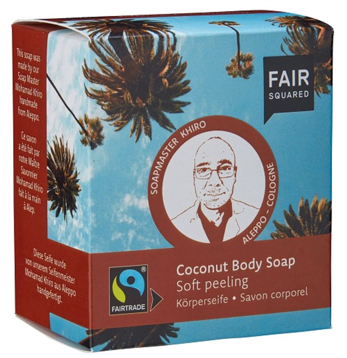 FAIR SQUARED - Økologisk Body Peeling Sæbebar