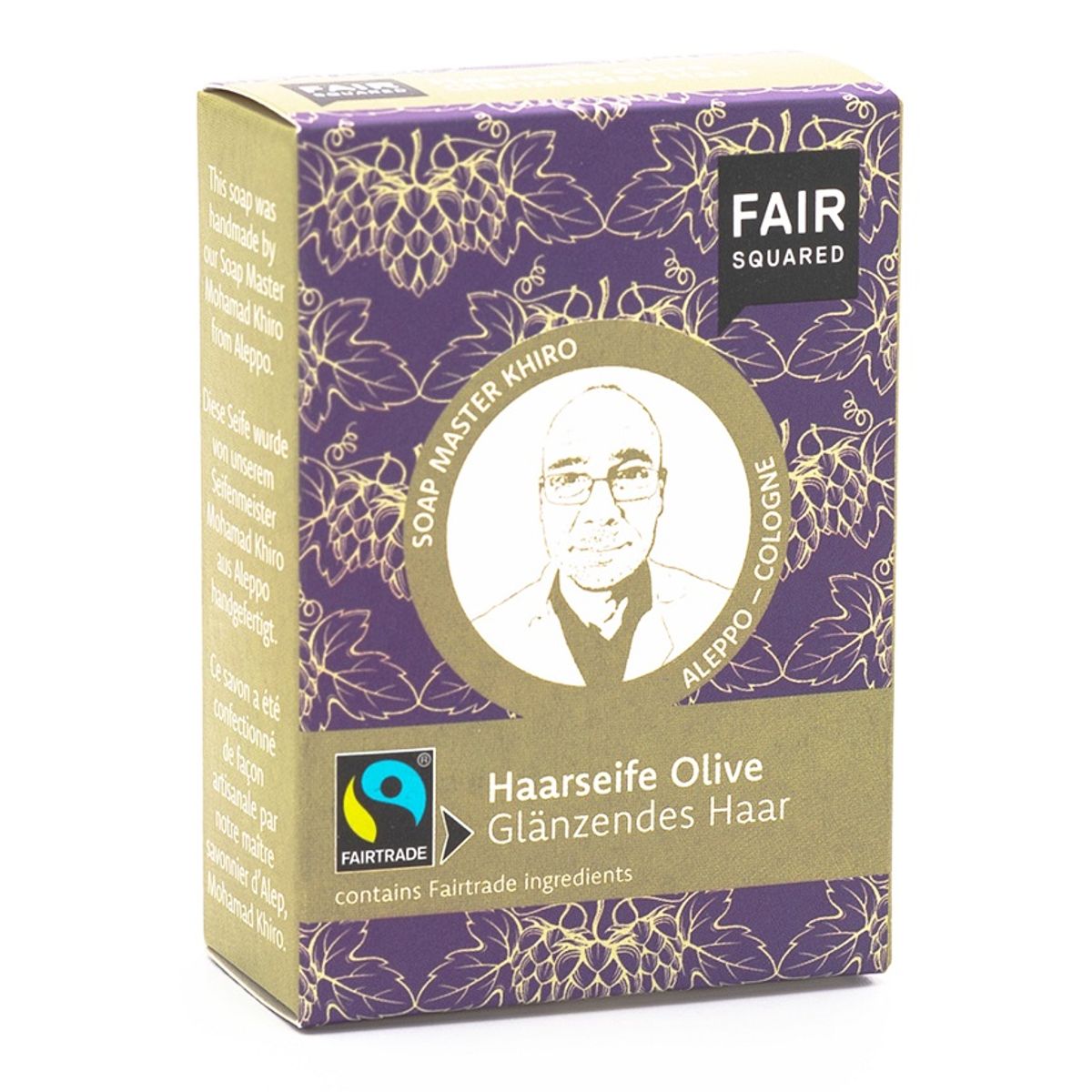 FAIR SQUARED - Økologisk Oliven Shampoobar UNO - Normalt Hår