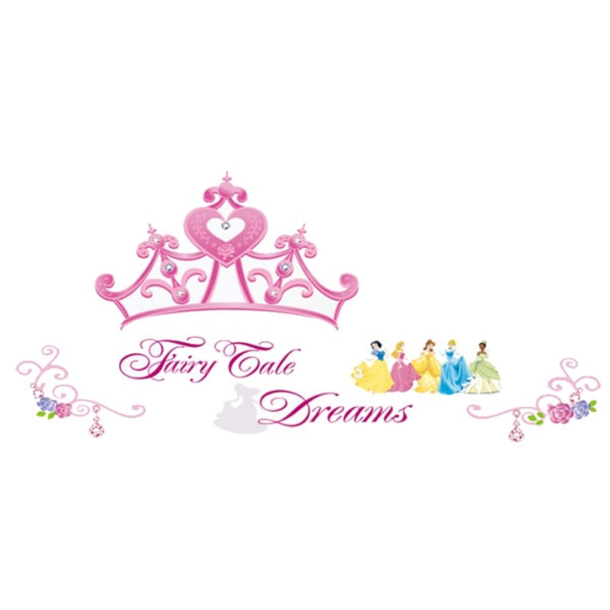 Fairy Tale Dreams. Flot wallsticker med prinsesser, smykker mm.