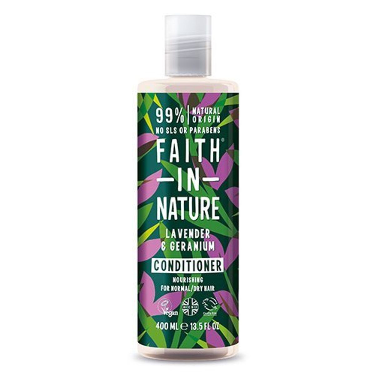 Faith in Nature Balsam Lavendel & Geranium, 400ml