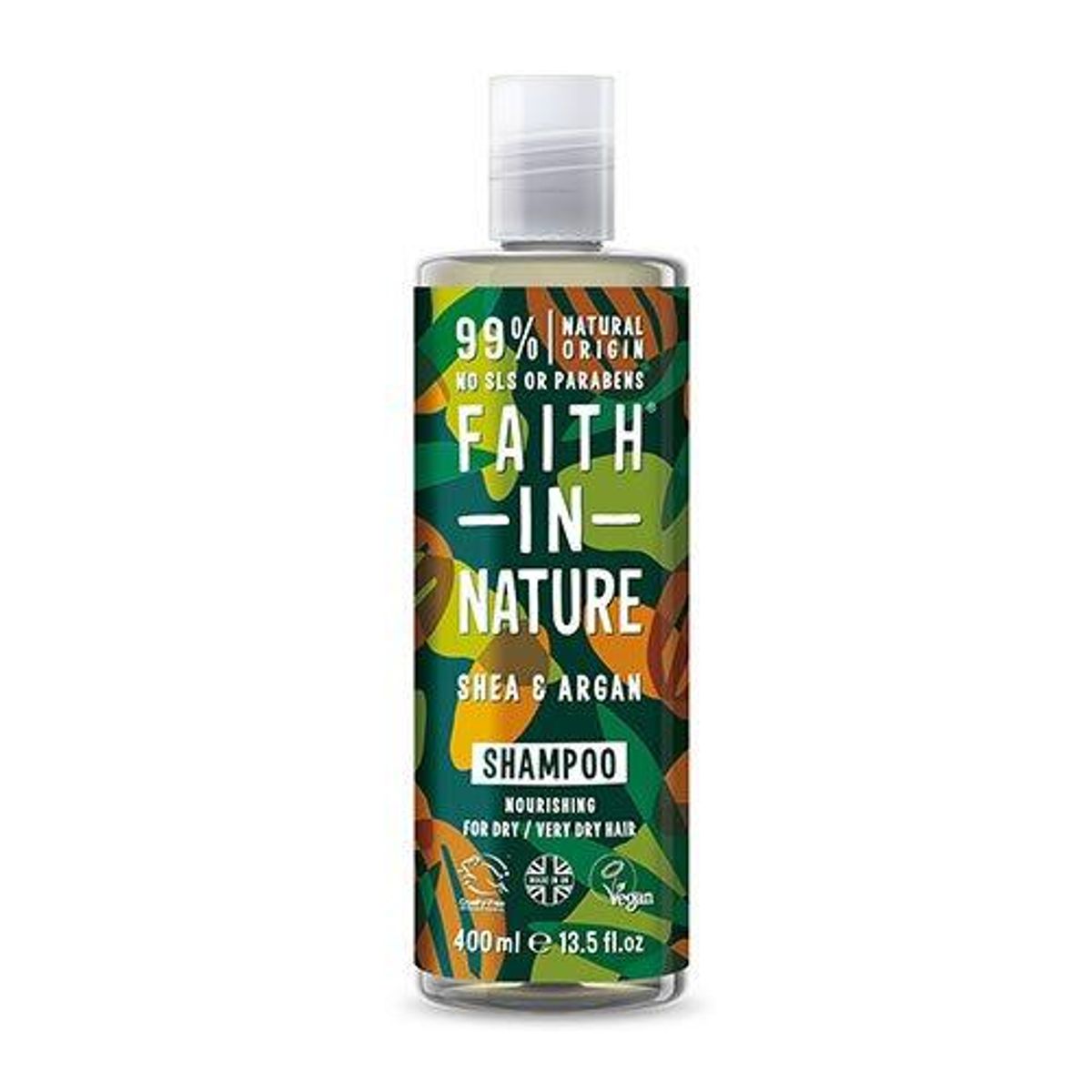 Faith in Nature Shampoo Shea & Argan, 400ml.