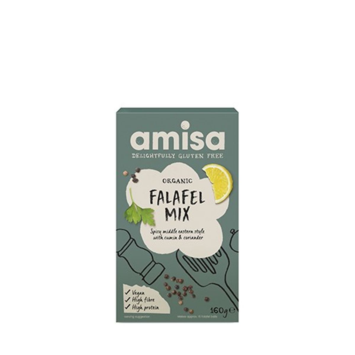 Falafel mix Økologisk - 160 gram - Organic Amisa