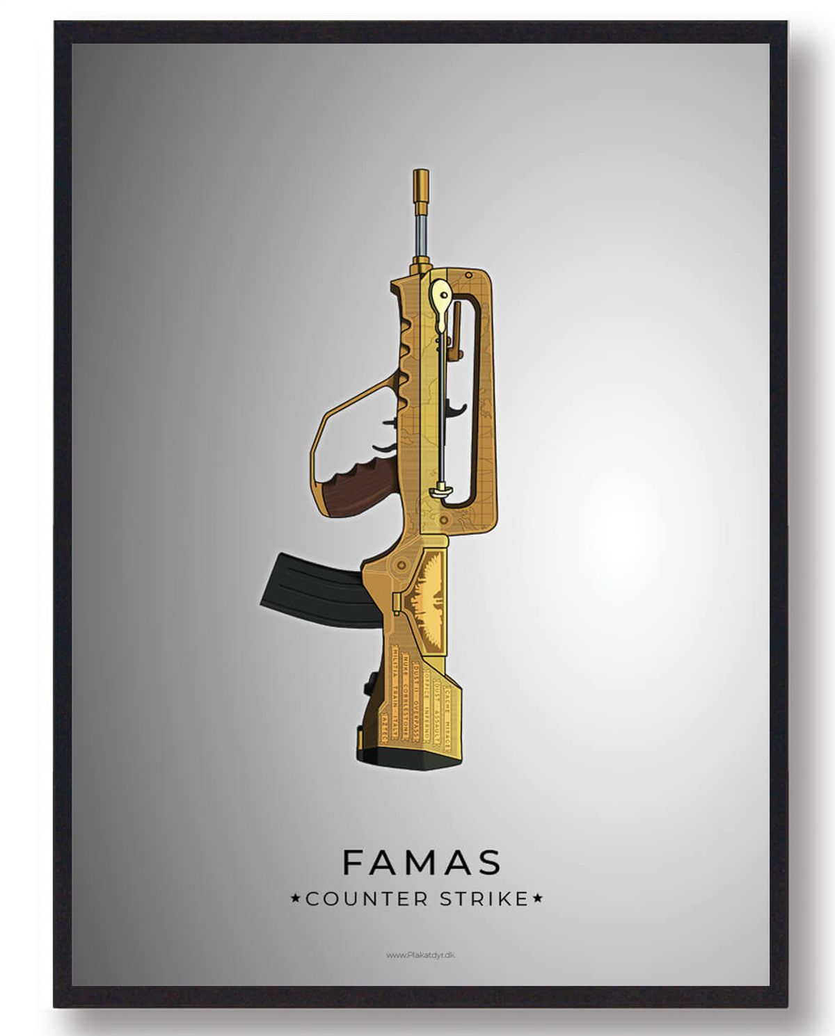 Famas - CS gamerplakater (Størrelse: L - 50x70cm (B2))