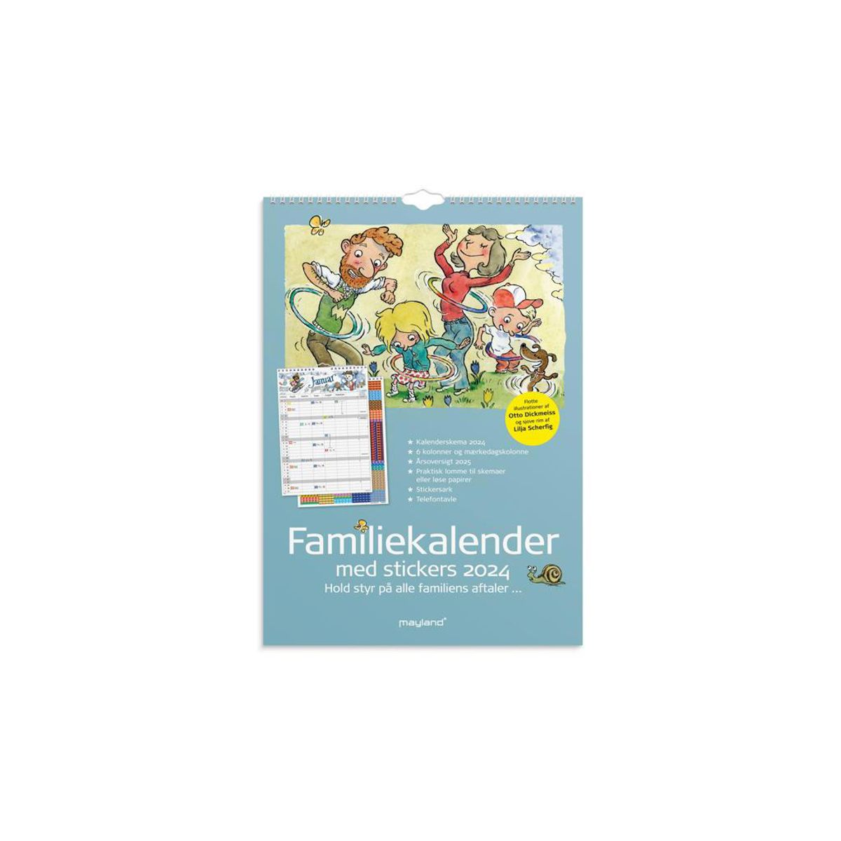 Familiekalender Otto Dickmeiss 6 kol. A3 2024