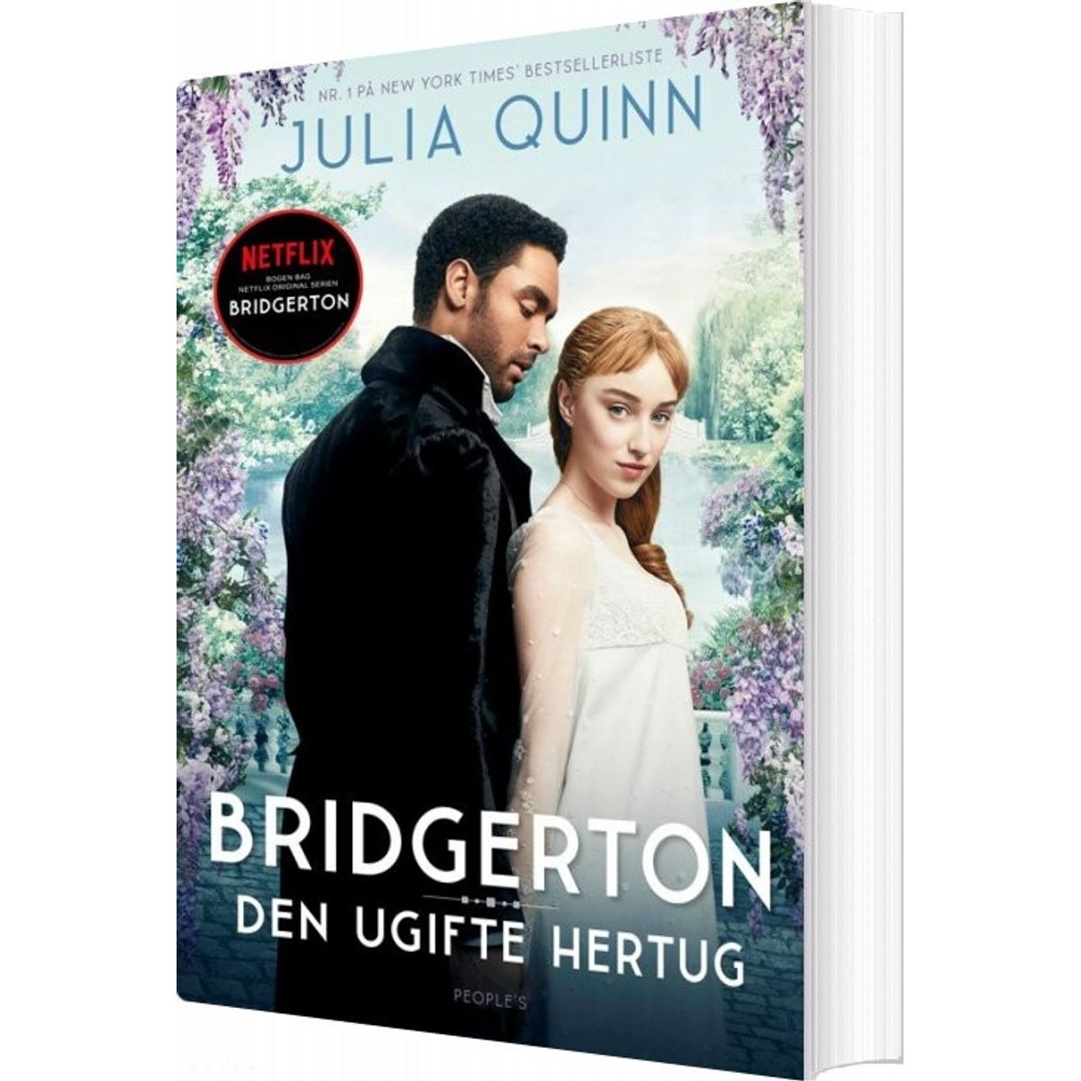 Familien Bridgerton 1 - Den Ugifte Hertug - Med Filmforside - Julia Quinn - Bog