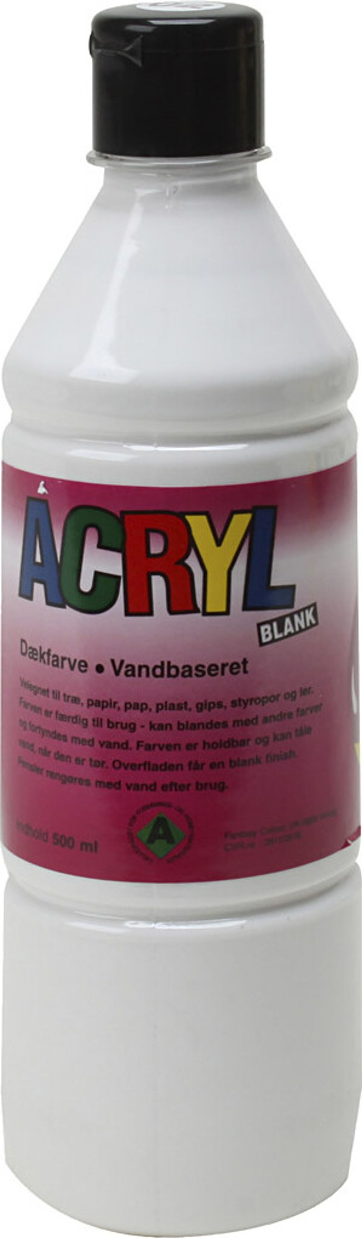 Fantasy Color - Acryl Maling - Hvid - 500 Ml