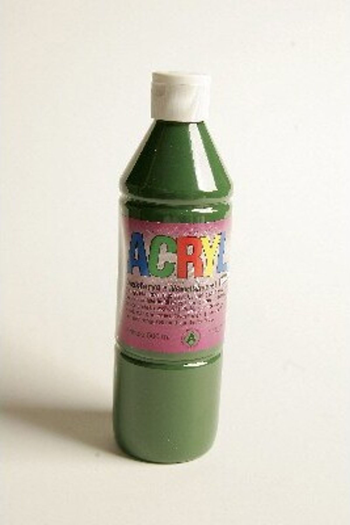 Fantasy Color - Acryl Maling - Mørkegrøn - Blank - 500 Ml