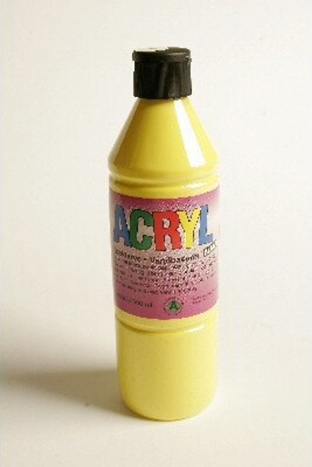 Fantasy Color - Acryl Maling - Primær Gul - Blank - 500 Ml