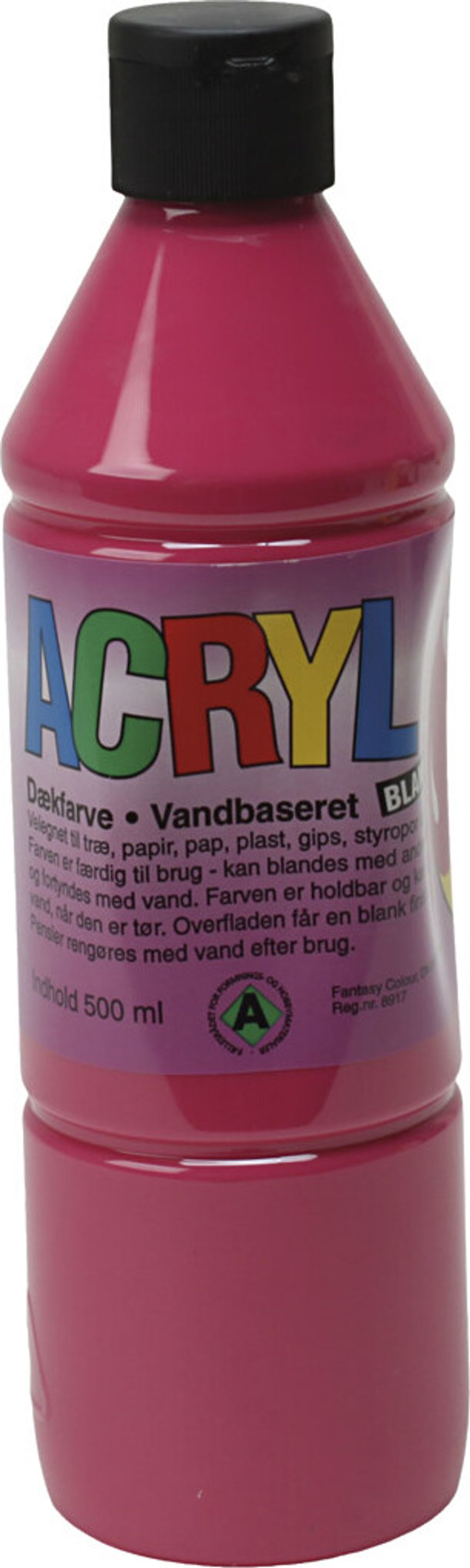 Fantasy Color - Acryl Maling - Primær Rød - 500 Ml