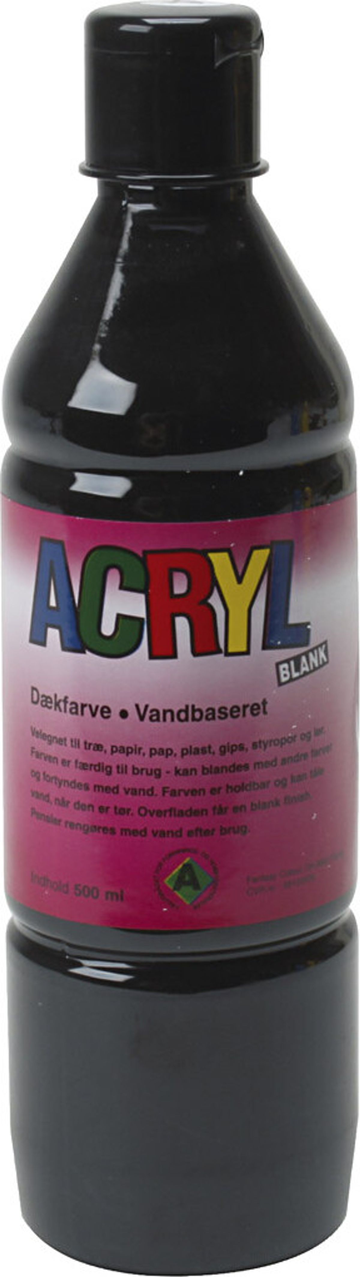 Fantasy Color - Acryl Maling - Sort - 500 Ml