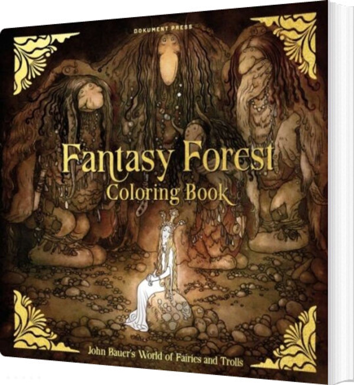 Fantasy Forest Coloring Book - John Bauer - English Book