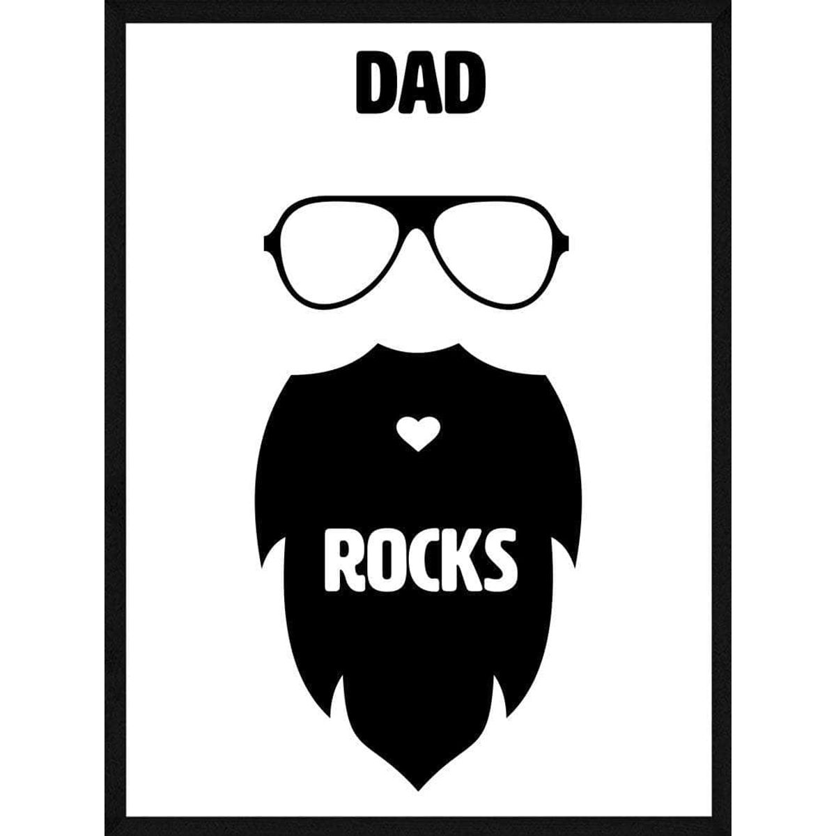 Far plakat - Dad rocks