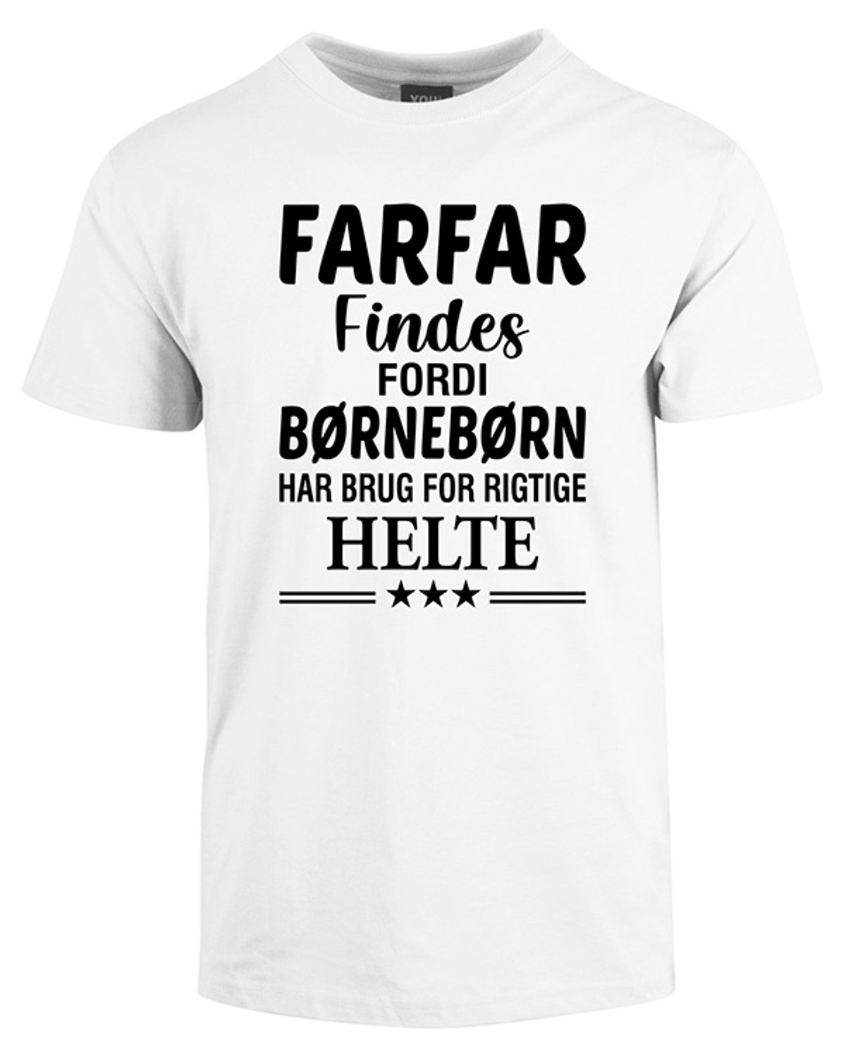 Farfar findes fars dag t-shirt - Hvid