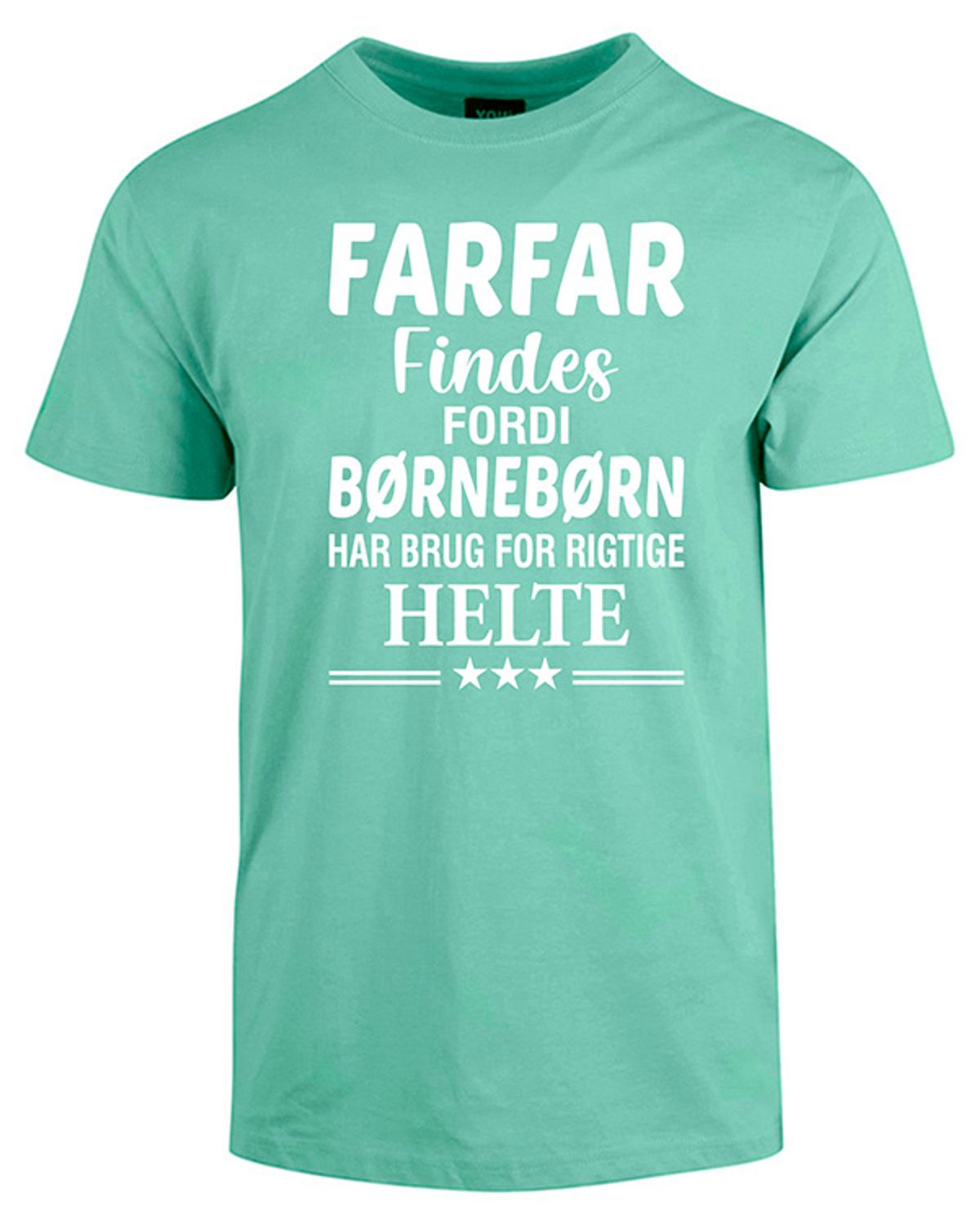 Farfar findes fars dag t-shirt - Mintgrøn