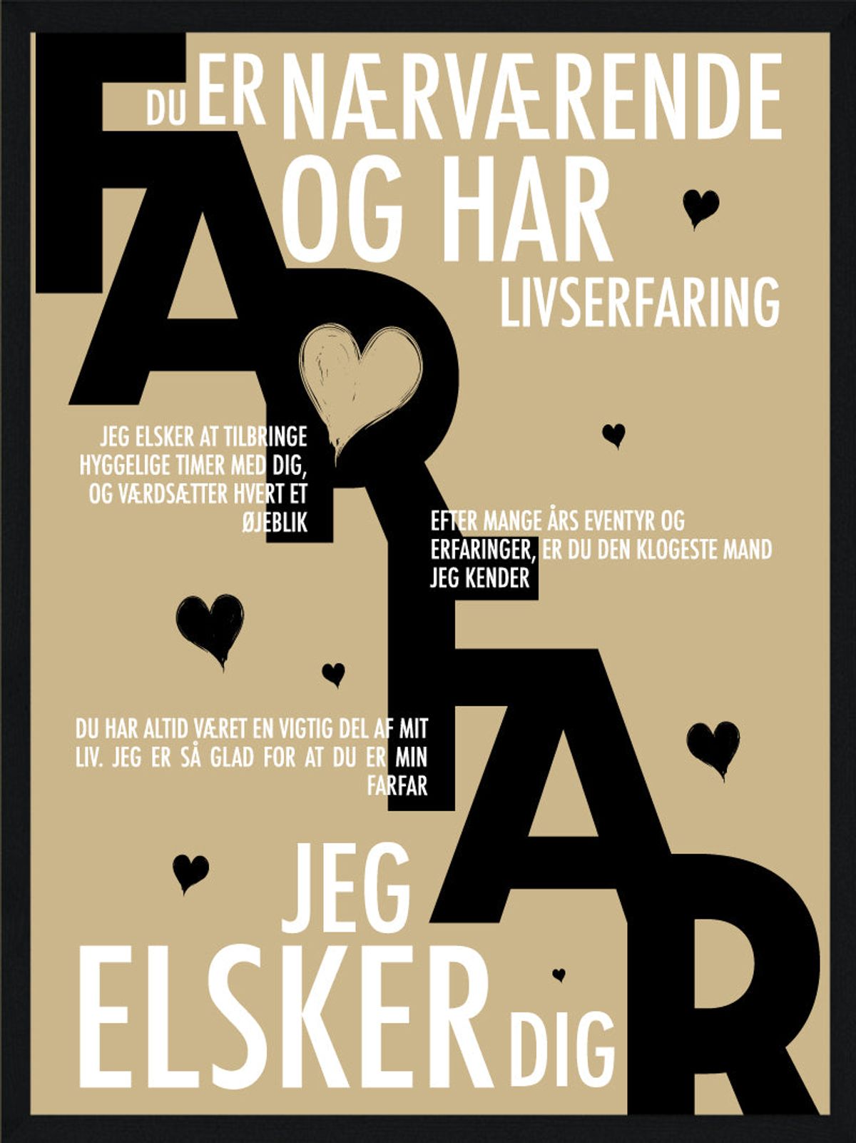 Farfar plakat - Personlig plakat