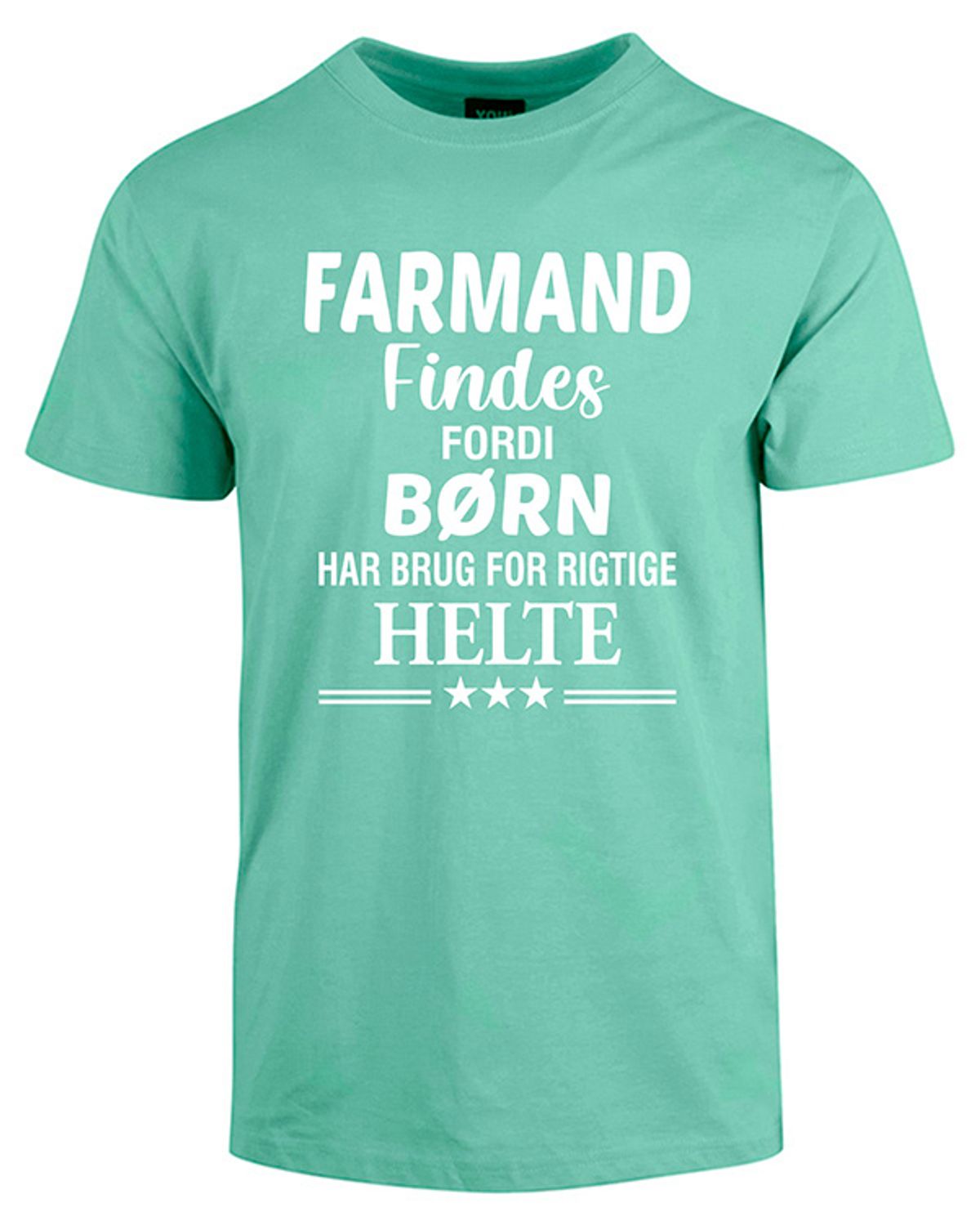 Farmand findes fars dag t-shirt - Mintgrøn