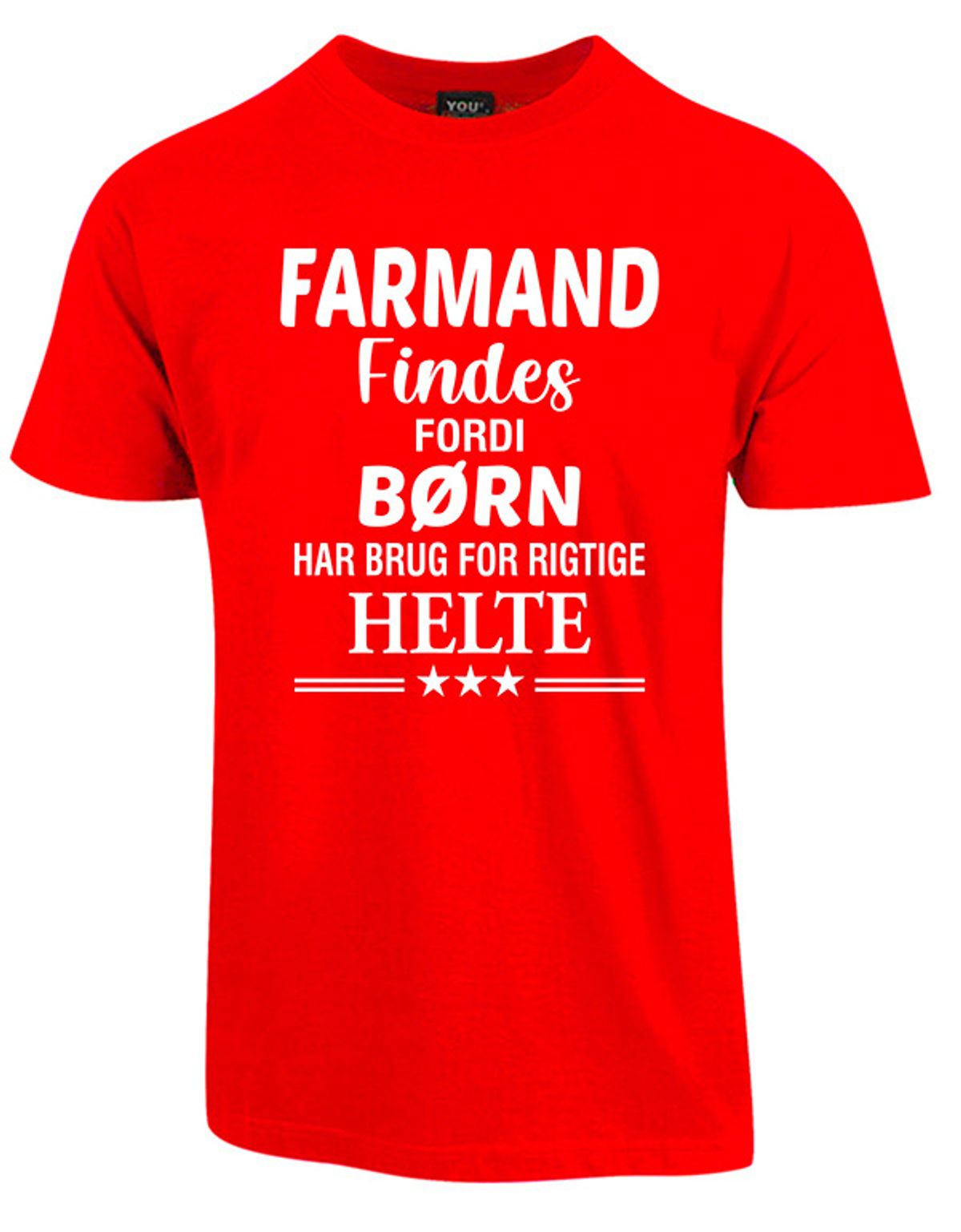 Farmand findes fars dag t-shirt - Rød