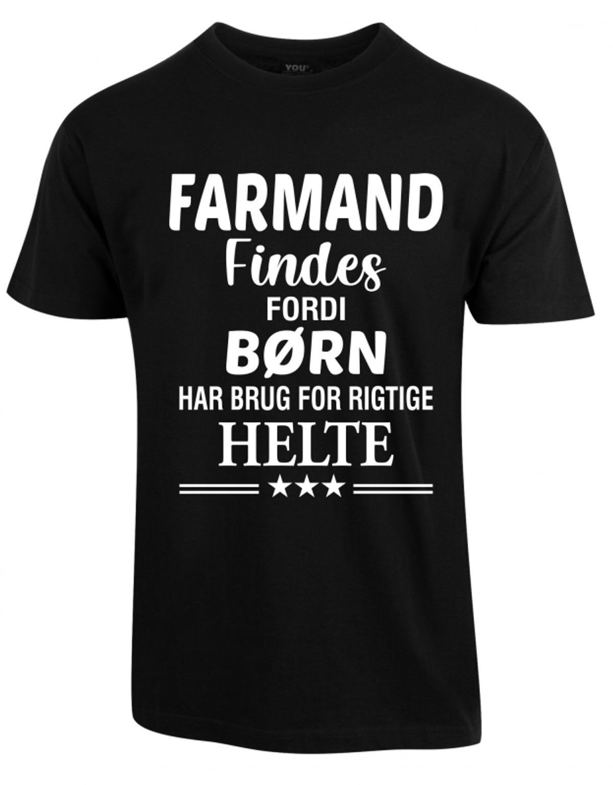 Farmand findes fars dag t-shirt - Sort