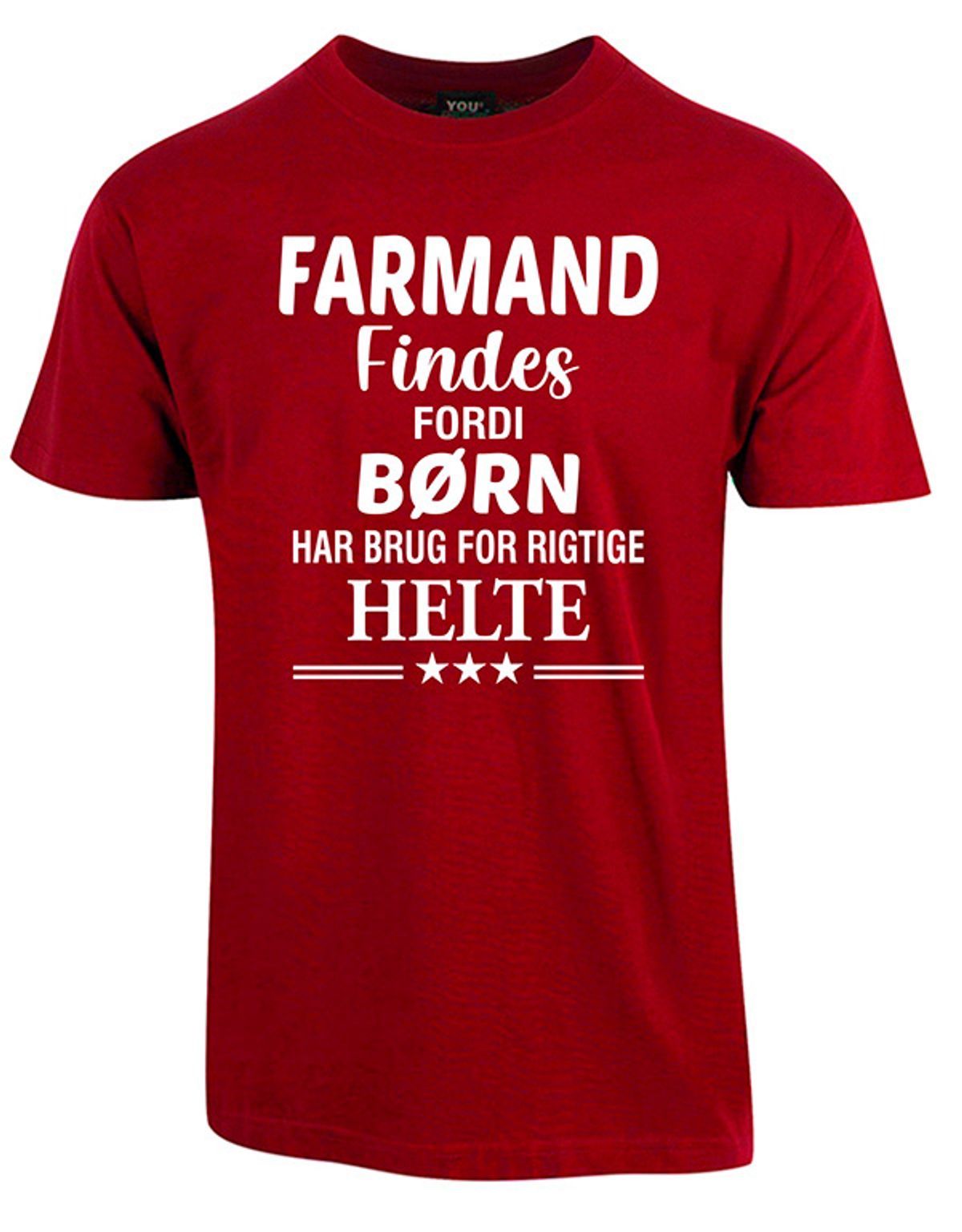 Farmand findes fars dag t-shirt - Vinrød