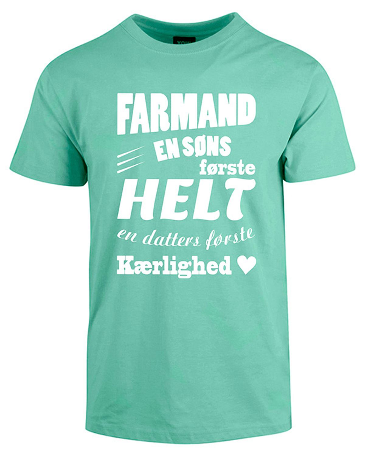 Farmand t-shirt - Mintgrøn