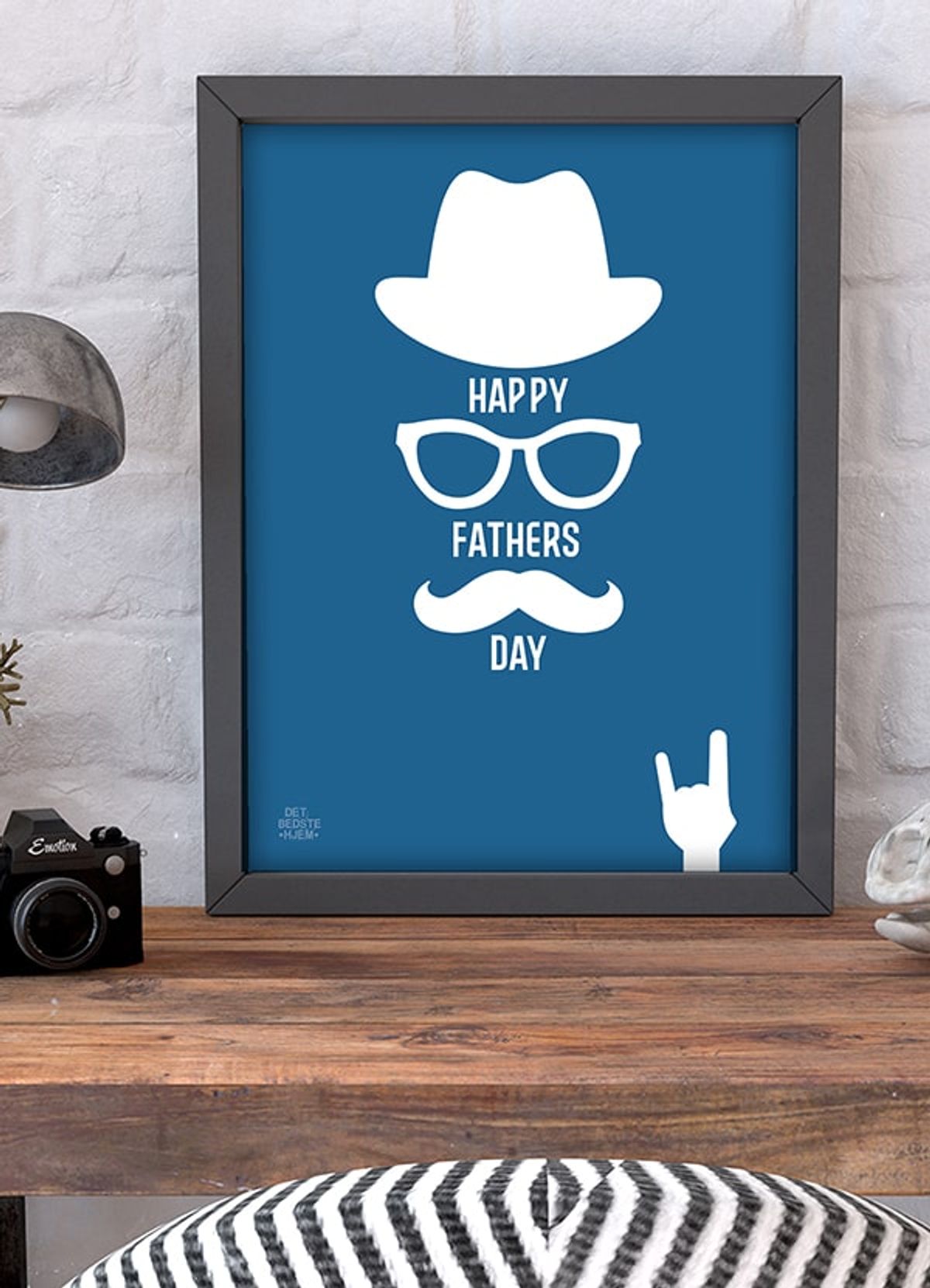 Fars Dag plakat - Happy fathers day - 50 x 70 cm - Kr. 279,-