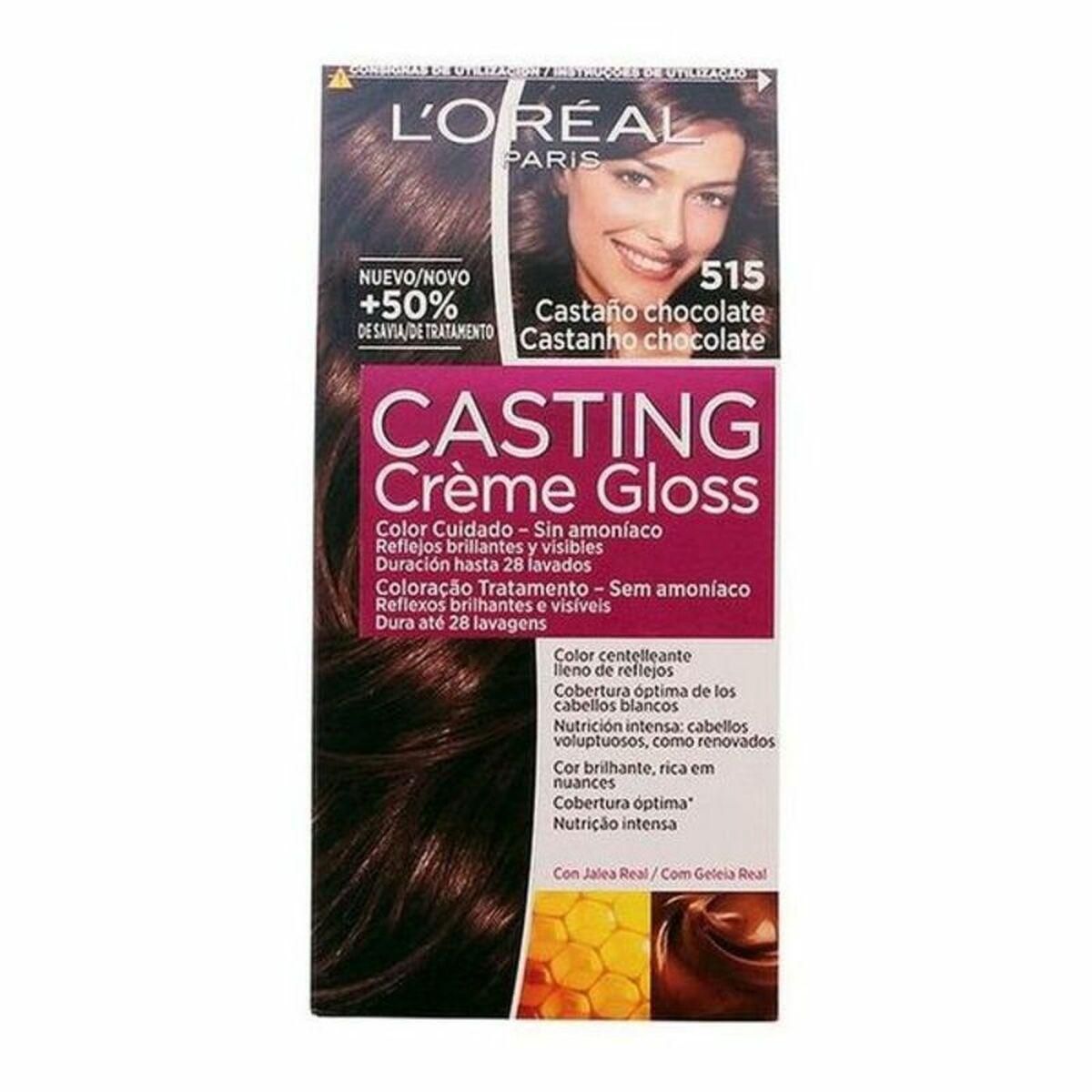 Farve uden Ammoniak Casting Creme Gloss L'Oreal Make Up Casting Creme Gloss Kastanje Chokolade 180 ml