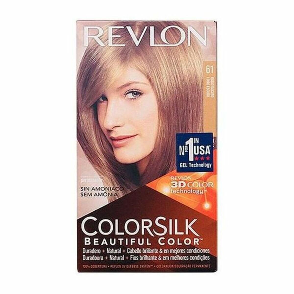 Farve uden Ammoniak Colorsilk Revlon 5753-61 (1 enheder)