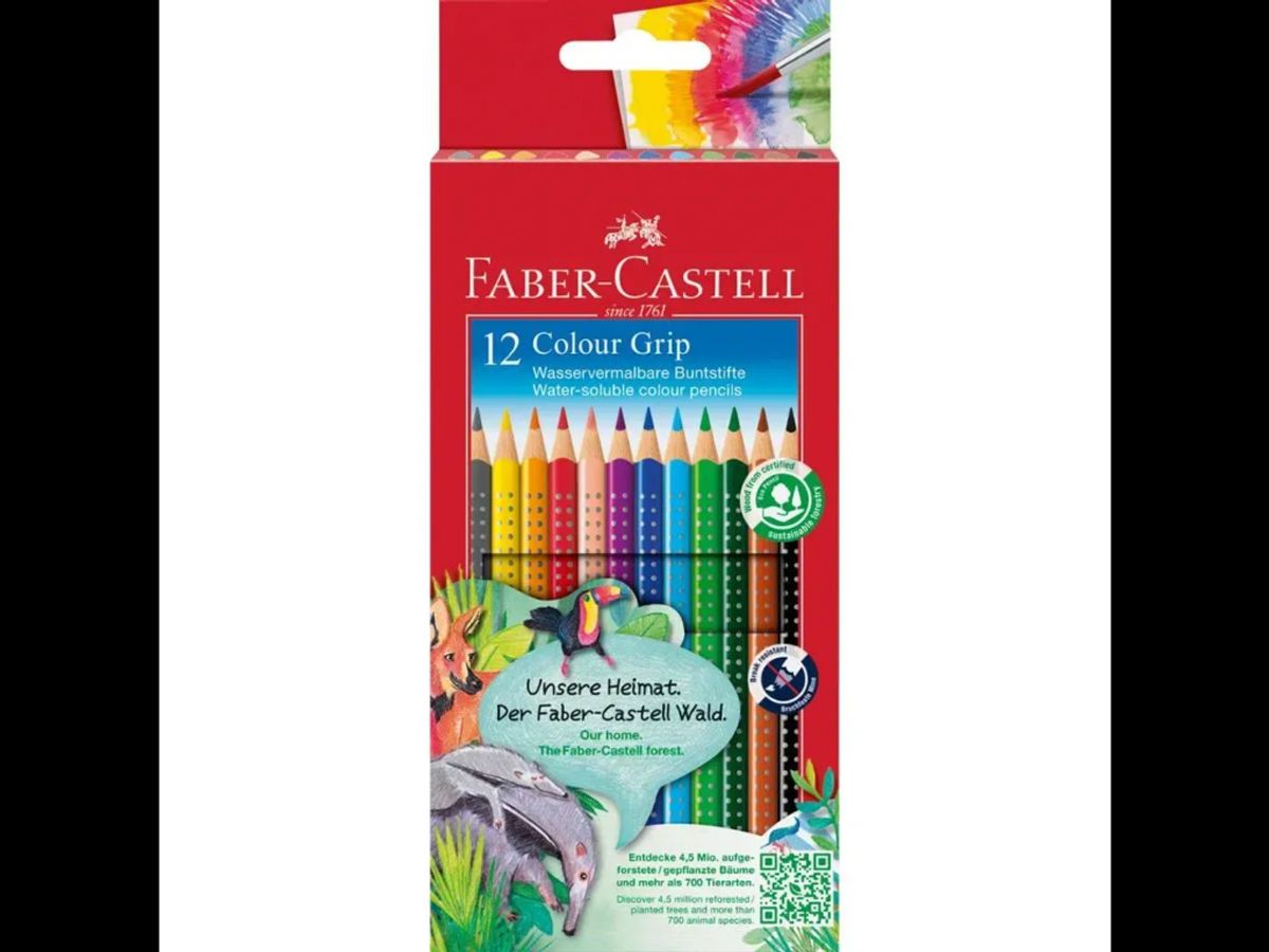 Farveblyant Faber Castell Grip 2001 12 ass.