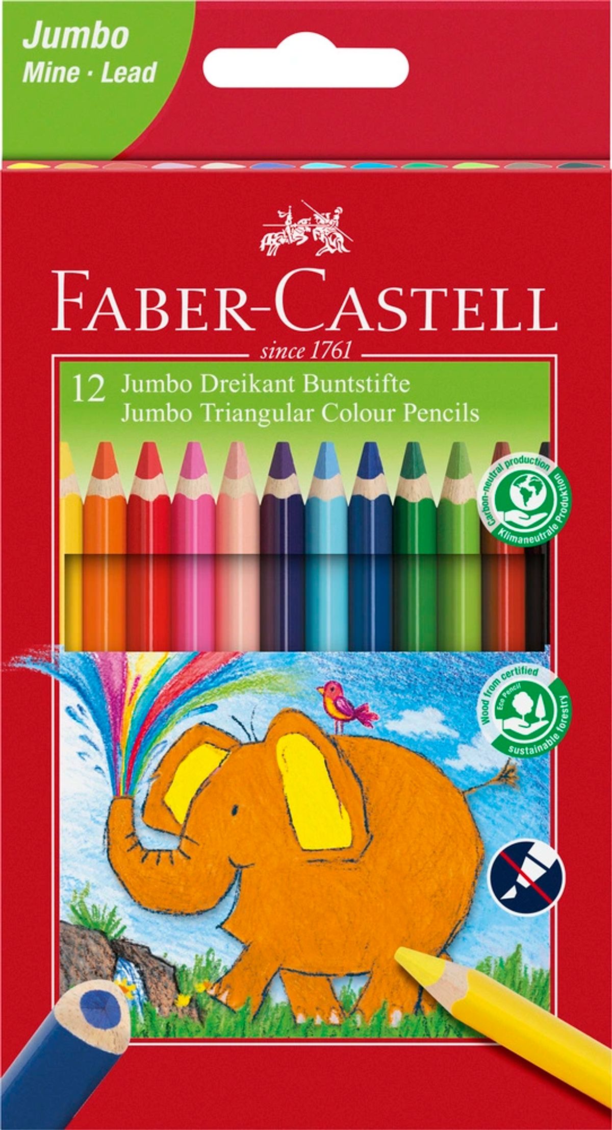 Farveblyant Faber-Castell Jumbo 12 stk