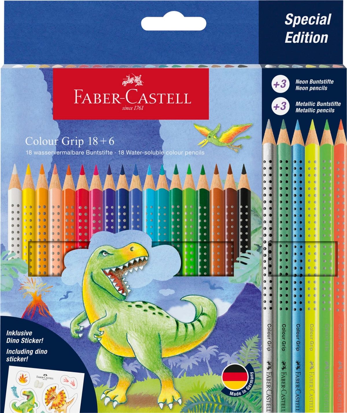 Farveblyanter Faber-Castell 18+6